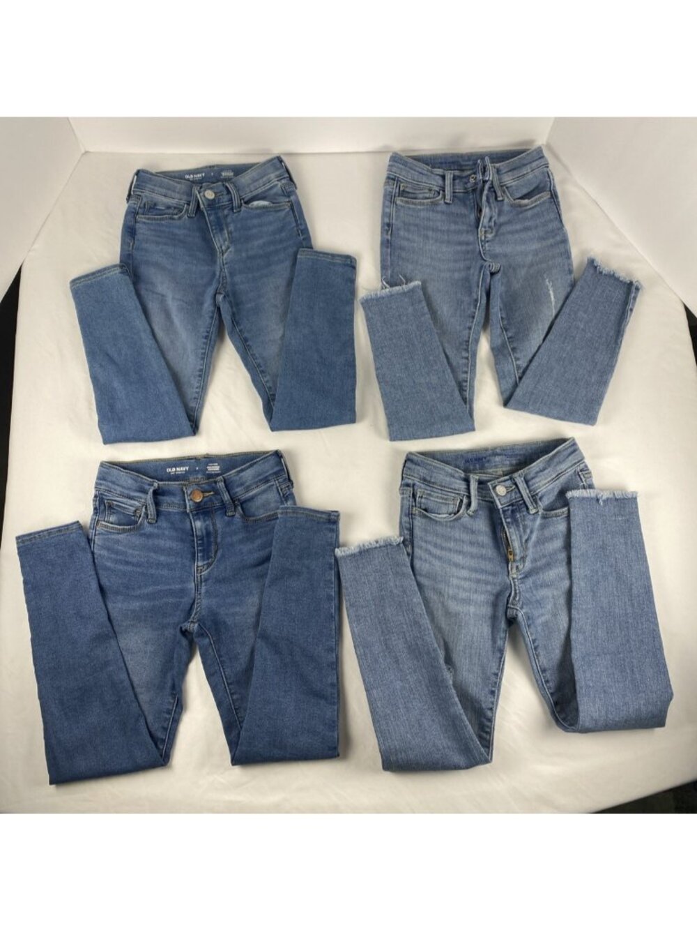 Bundle of 6 Girls Blue Denim Jeans & Shorts SIZE 7 Old Navy & Jumping Beans - Picture 7 of 11